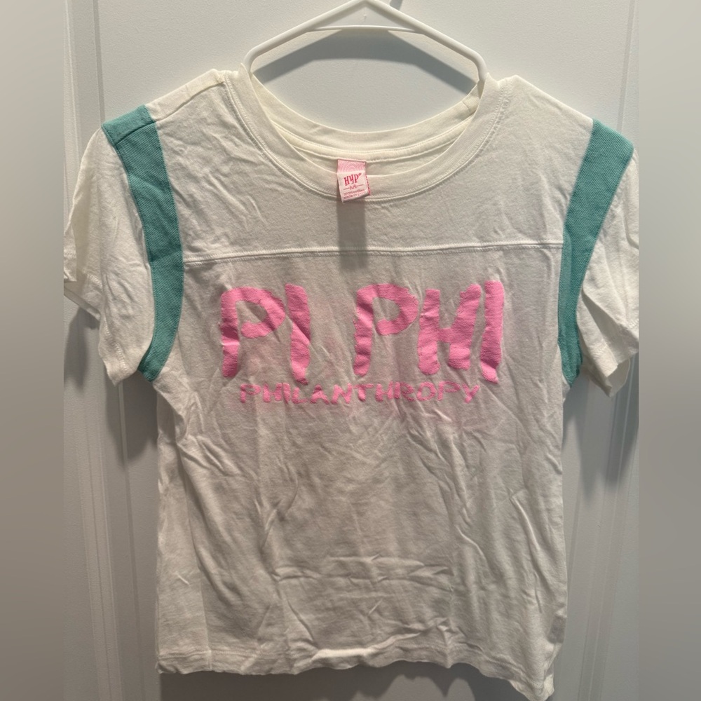 Pi Phi Philanthropy White Shirt